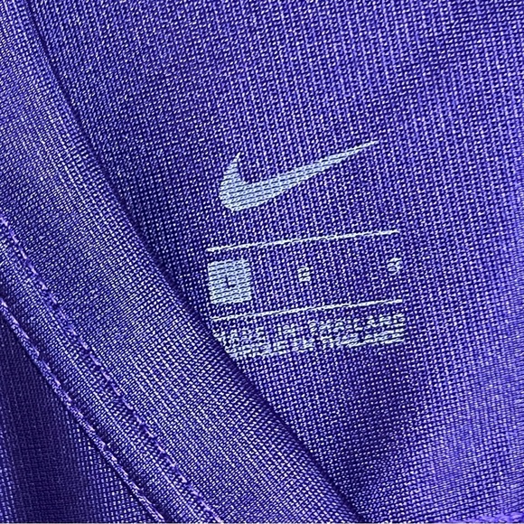 Nike Vapor Varsity Purple V-Neck Short Sleeve Football Practice Jersey Top Sz L - Picture 5 of 13